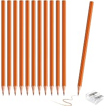 12 Pack Orange Colored Pencils for Kids, Pre-sharpened Art Pencils Back to School Supplies Set, Drawing Sketching Pencils for Students, Teachers, Classroom