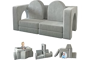 Playroom Haven: Introducing The Nugget 10-Piece Kids' Modular Couch - A Playtime Paradise!