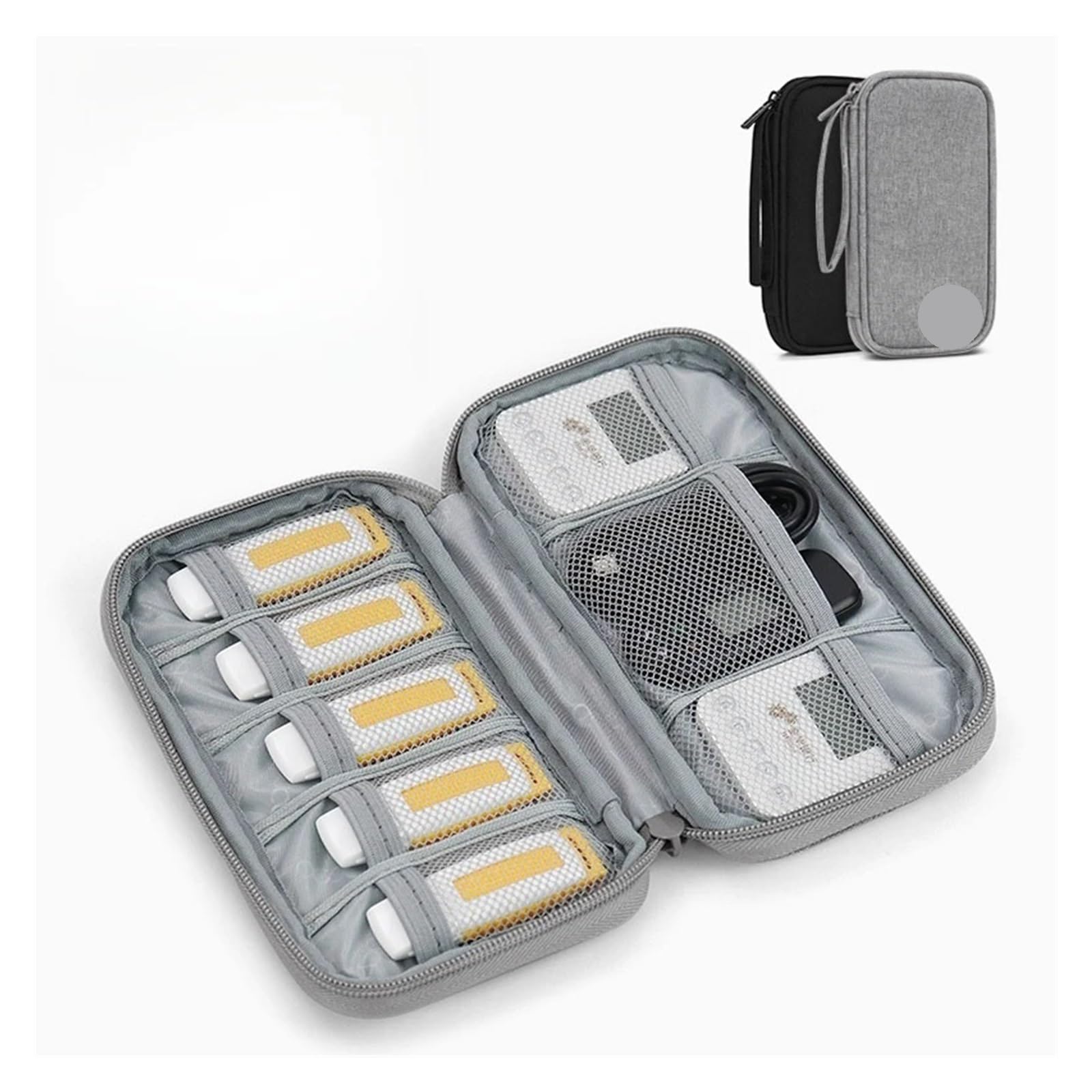 1 Pcs U Disk Storage Bag Dustproof Travel Mini Tech Pouch USB Flash Drive Bags Portable Thumb Organizer Shield Protective Case(Black)