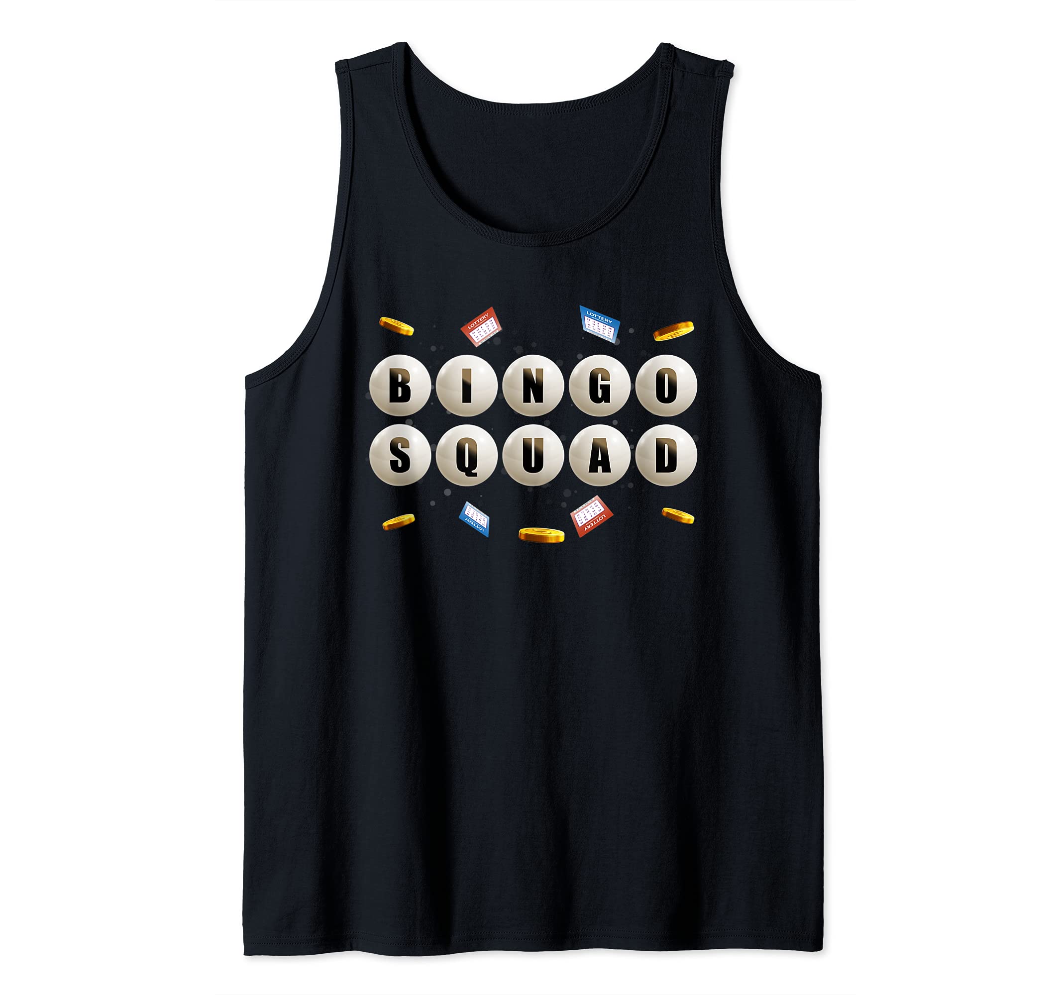 Bingo Squad Gift Bingo Player Gambling Lottery Winner Bingo Tank Top