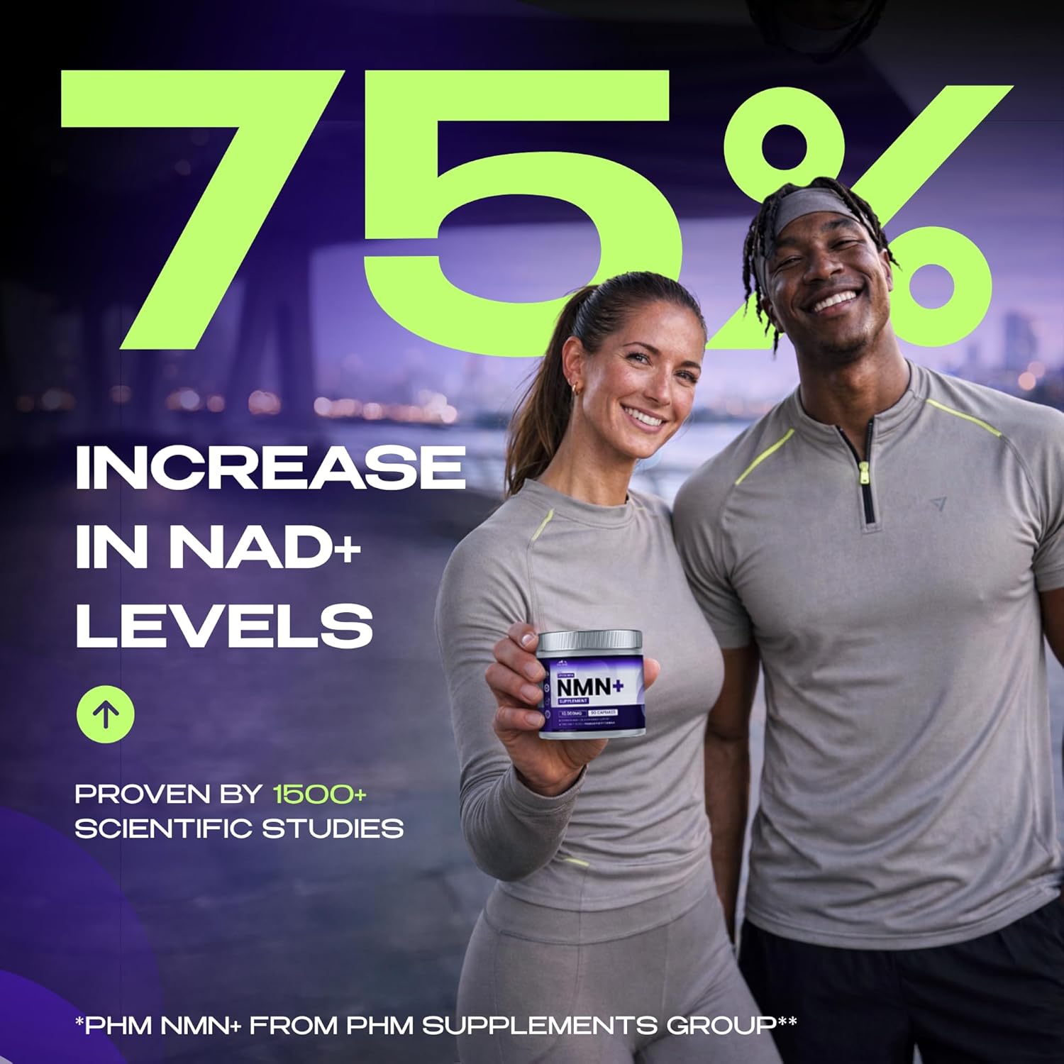 NMN Supplement with NAD+ and Resveratrol - 10,000MG Extra Strength | NMNH Alternative | NAD Liposomal Supplements for Men and Women - Supports Cellular Energy | 90 Capsules, 3 Months Supply