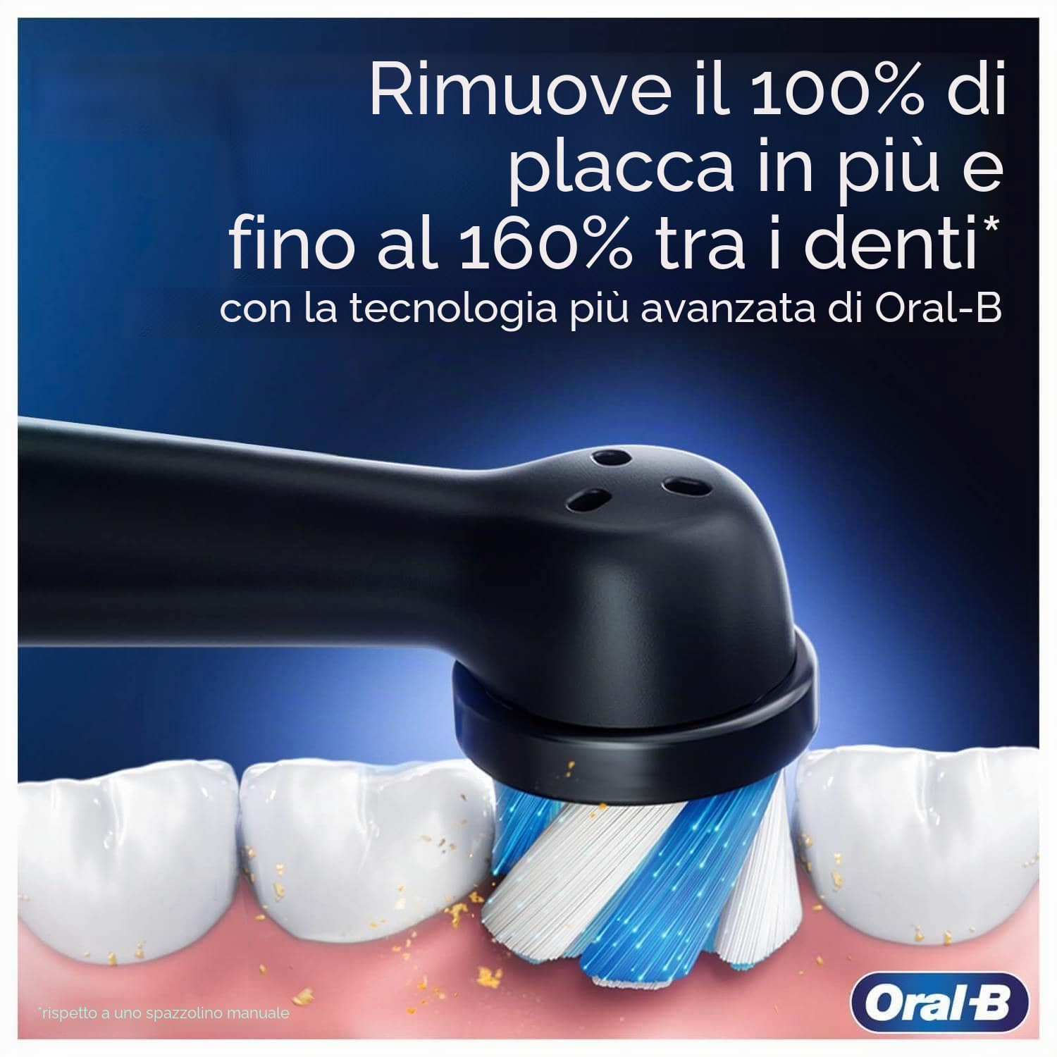 Oral-B iO Series 4 - Spazzolino da denti elettrico, include 1 testina, tecnologia magnetica, custodia da viaggio, 4 modalità di pulizia per la cura dei denti, spazzolino elettrico, progettato by Braun