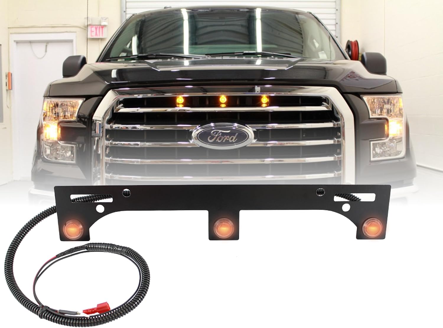 Grille Light Kit Amber LED -Compatible with Ford F-150 2015-2017