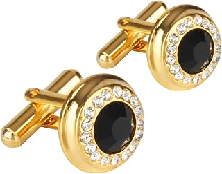 Shining Jewel - By Shivansh Shining Jewel Gold Plated Cufflinks For Men Price In India