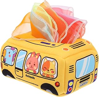 Toyvian 1 Conjunto Caixa De Tecido Brinquedos De Brinquedo Para Bebê Brinquedo Infantil Habilidade Motora Fina Exercício Brinquedo Pano Material Brinquedo De Porristas Brinquedos Para