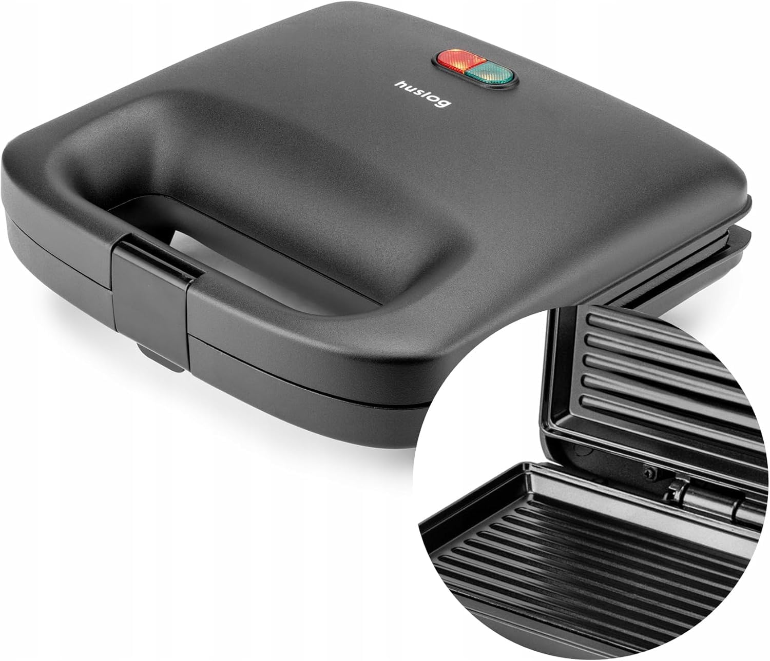 QuickBite toster, opiekacz do kanapek, powłoka nieprzywierająca, 1000 W, panini, czarny