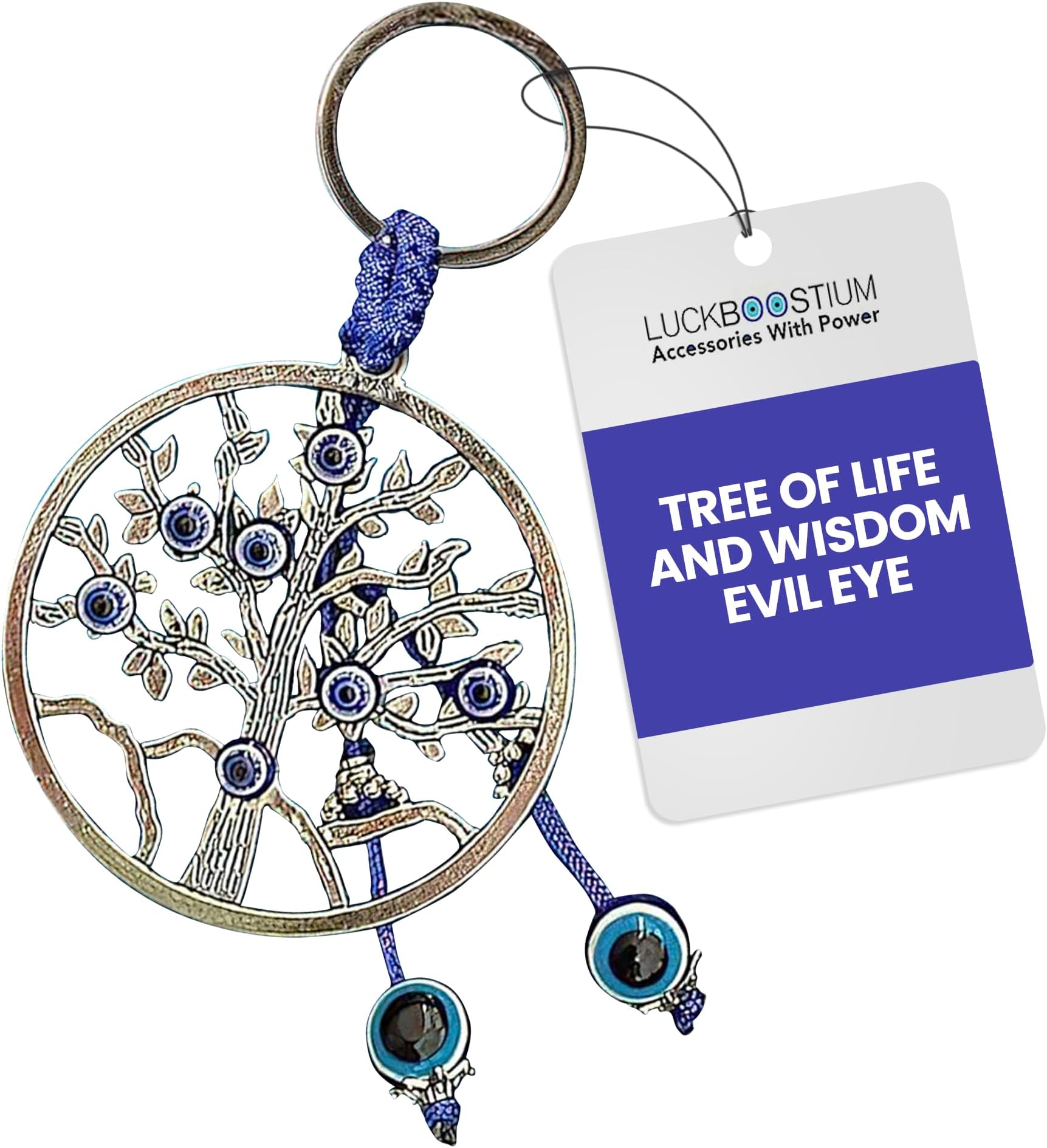 Evil Eye Keychain & Protection, Evil Eye Car Hanging Ornament, Rear View Mirror Accessories, Home Decor