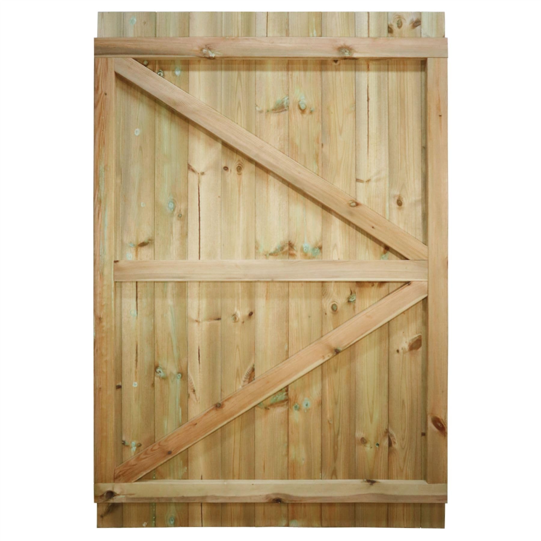 Bespoke Flat Top Wooden Garden Gate, 6ft x 4ft T&G Fully Framed Door