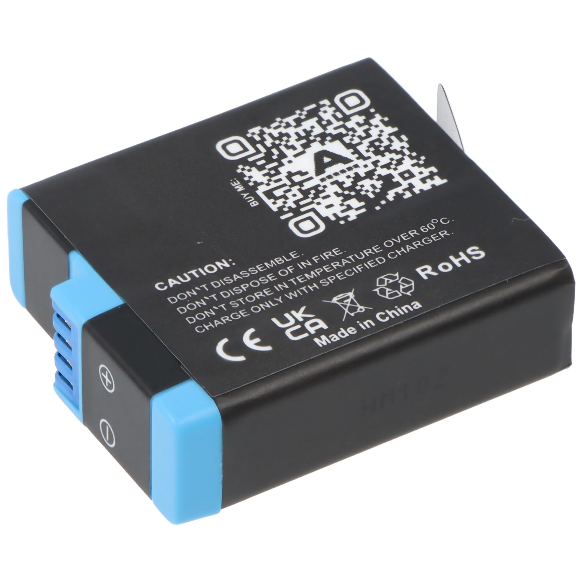 2 Batterie Ricaricabili 1800mAh Per GoPro Hero 5/6/7/8 Black, 3.85V Li-Ion, Compatibili AHDBT-801/701/501, Con Protezioni Integrate