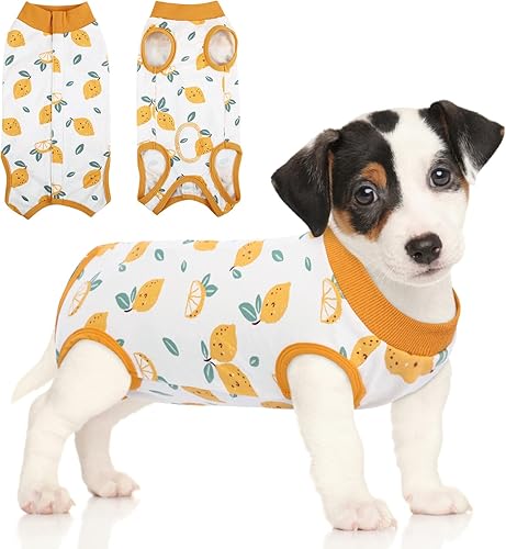 Miniatura 152 de SAWMONG Traje de recuperación para perros, traje de recuperación para perros después de la cirugía, traje quirúrgico de esterilización para perros