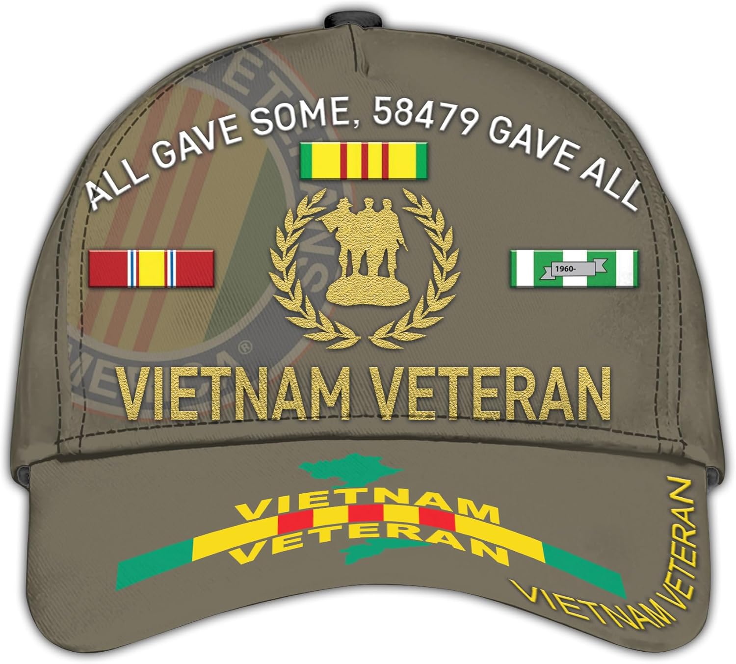 Vietnam Veteran Hats for Men All Gave Some Veterans Cap Proud US Veteran Dad Patriotic Hats Military Cap Gifts Vietnam Vets