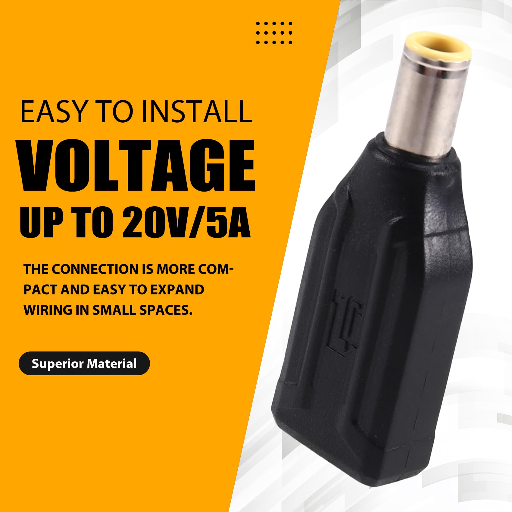 5 Stück Dc 8 mm auf -Anschluss, Stecker auf Dc 7,9 mm X 0,9 mm Stecker, Solarpanel-Netzadapter für Solarpanel