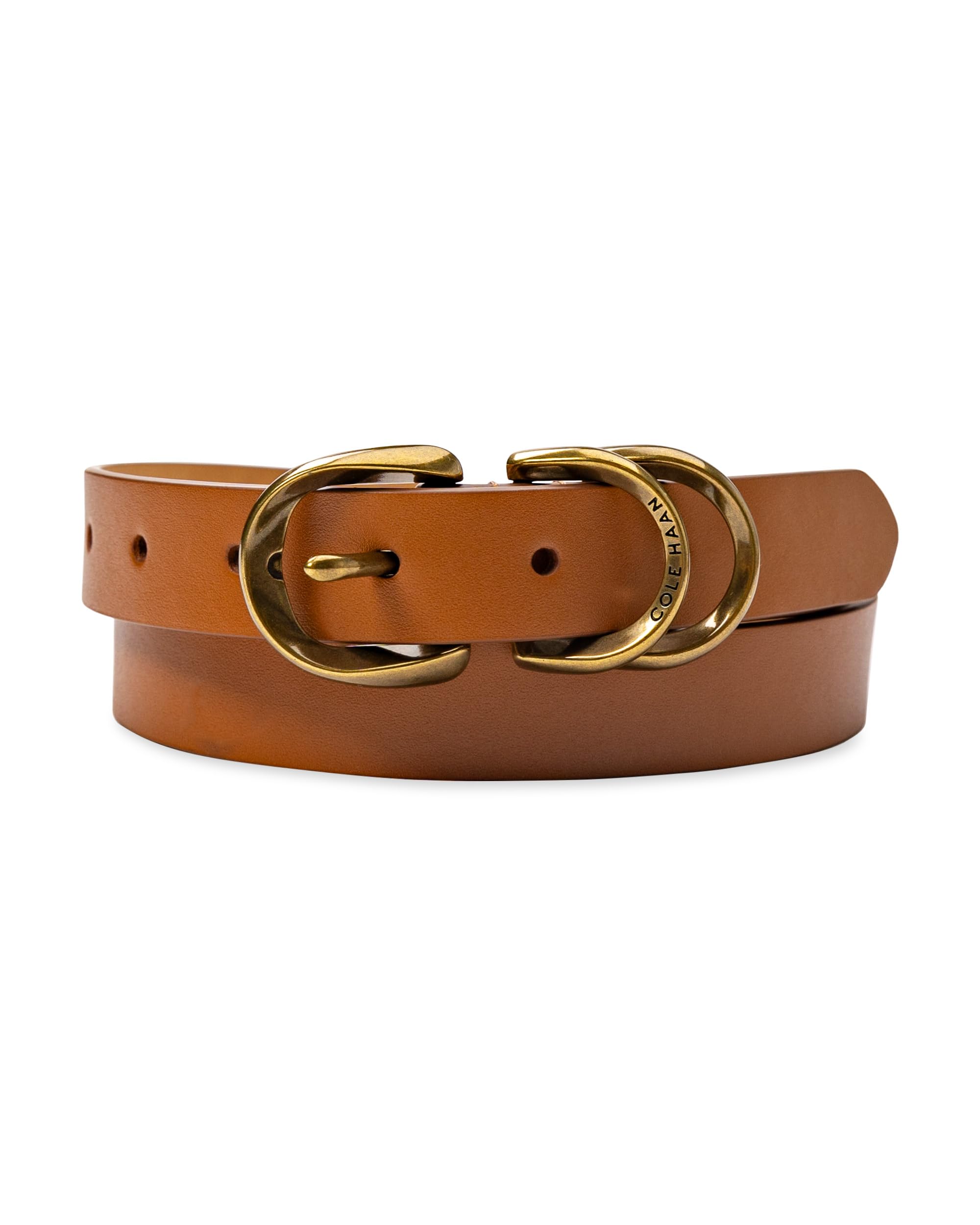Cole Haanwomens Slim Fashion Dress Belt With Metal Loops Belt