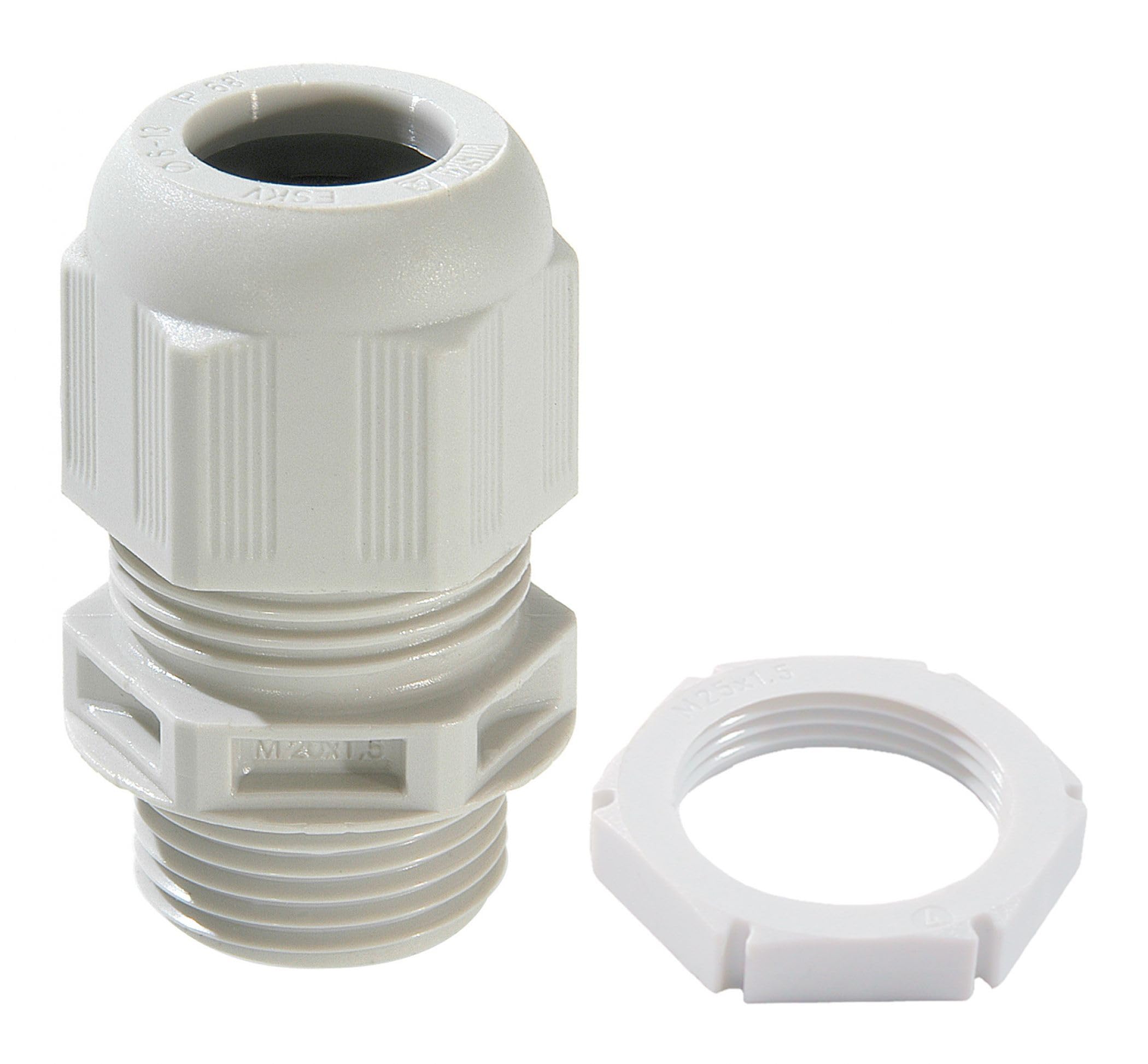 Wiska 10100611 GLP20+ White M20 Sprint Cable Gland, Pack of 10, Clamping Range 6.2-14mm,