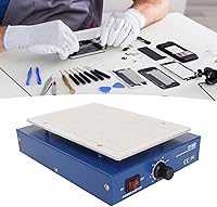 Vista 5 de Placa caliente de soldadura, estación de soldadura eléctrica de precalentamiento de microcomputadora LED de 450 W, soldador de aleación de aluminio