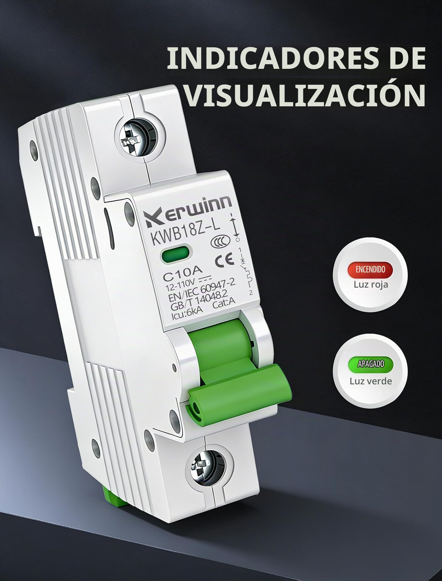Amazon.com: KERWINN Interruptor de Circuito en Miniatura DC 12V