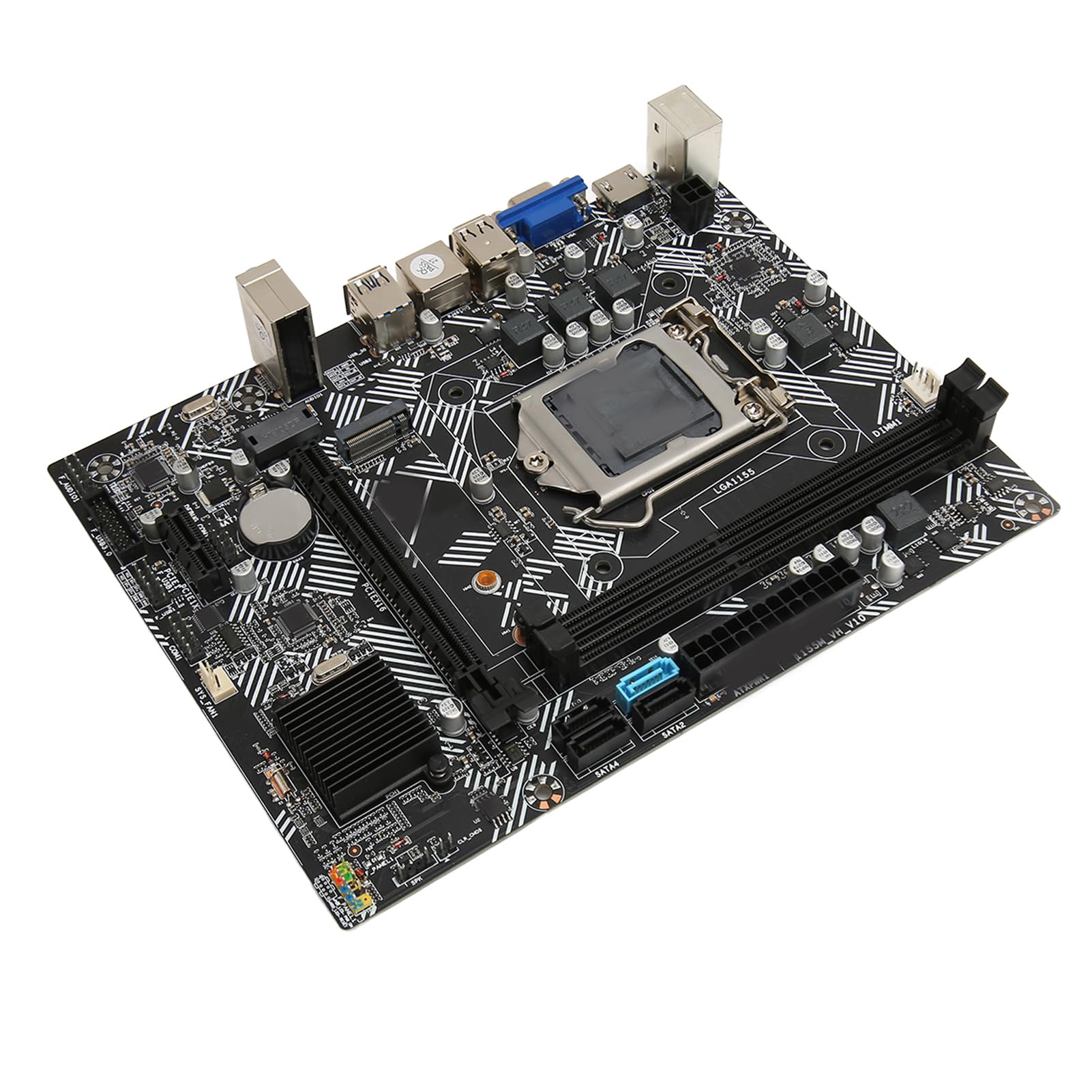 Scheda Madre B75M-VH LGA1155, Slot di Memoria DDR3, capacità di Memoria Espandibile, Design Compatto, connettività Migliorata, Prestazioni Ottimizzate, Installazione