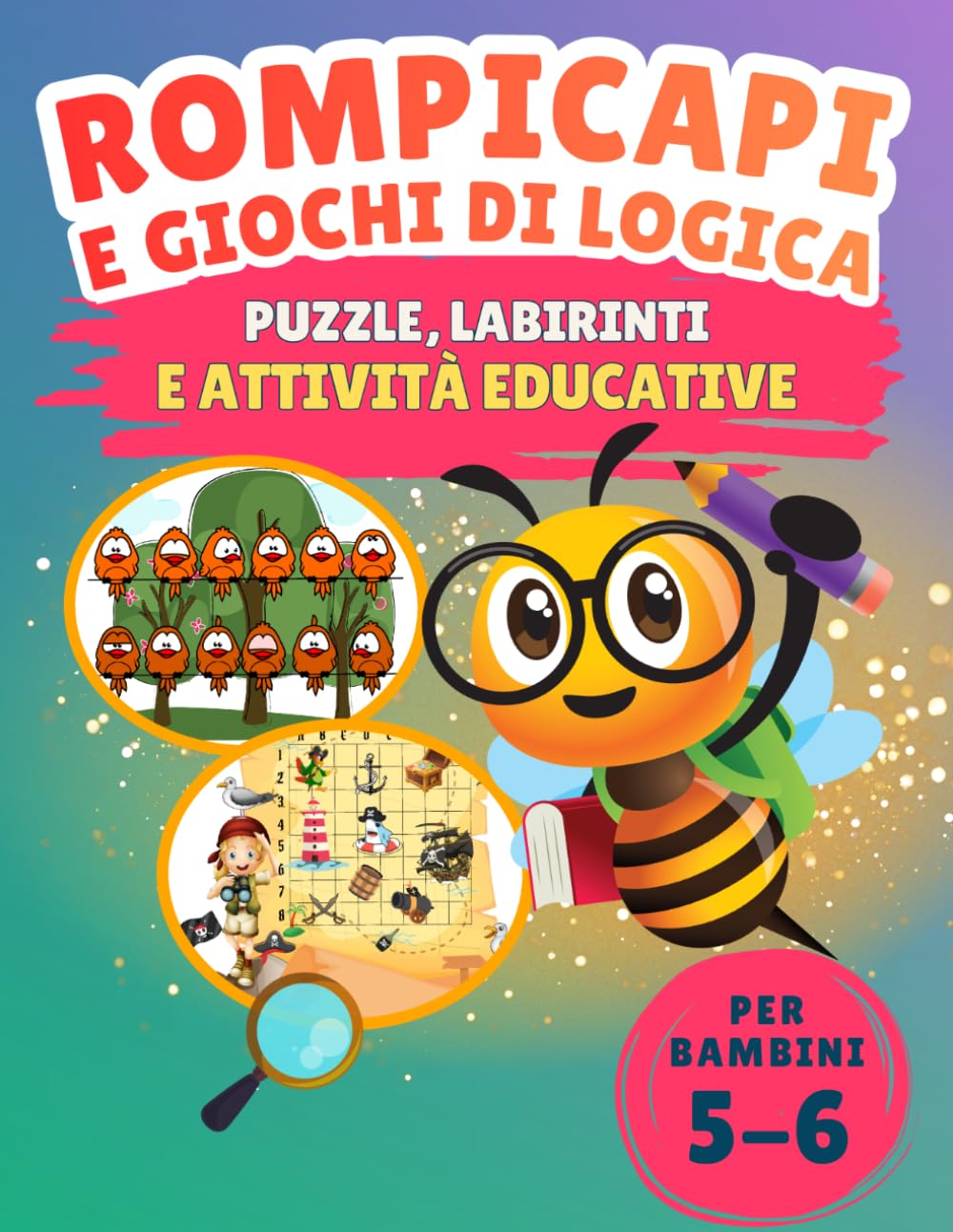 Rompicapi e Giochi di Logica Puzzle, Labirinti e Attività Educative per Bambini 5-6