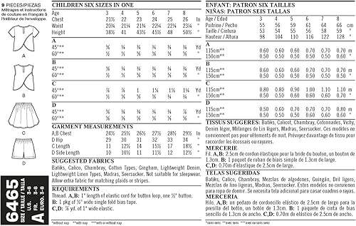 Miniatura 6 de New Look Patrones Easy Top, Falda y Shorts A (3-4-5-6-7-8) 6465