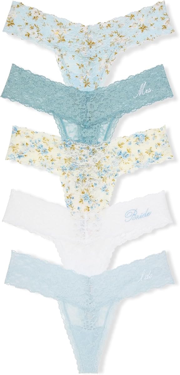 Victoria's Secret Lacie Tanga para Mujer, Paquete de Ropa Interior
