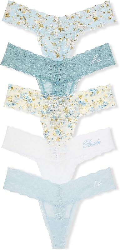 Victoria's Secret Lacie Tanga para Mujer, Paquete de Ropa Interior