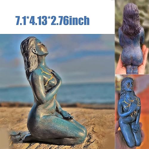 Miniatura 5 de Escultura de Dios del Espíritu de amor propio y moldeador, 7.1 pulgadas, escultura de diosa curativa de Diosa, arte de estatua de amor propio,