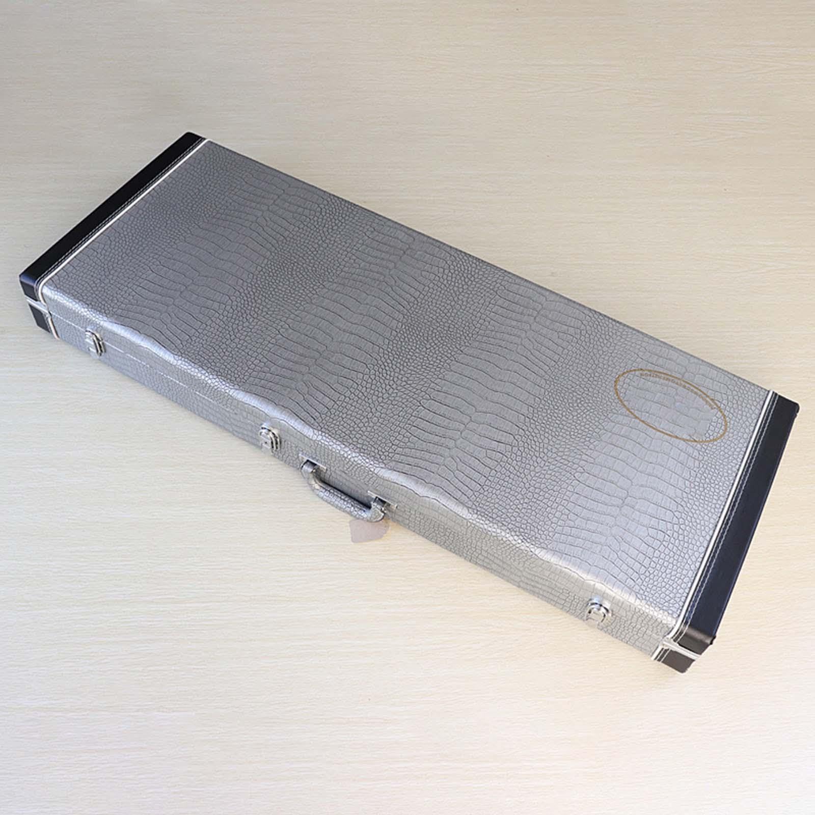 harayaa Funda rígida para bajo eléctrico, diseño rectangular, con protección contra polvo y de cierre seguro.