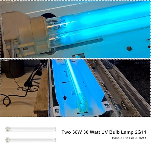 Miniatura 5 de Dos 36W 36 vatios ULTRAVIOLETA lámpara 2G11 Base-4 Pin para JEBAO, nuevo