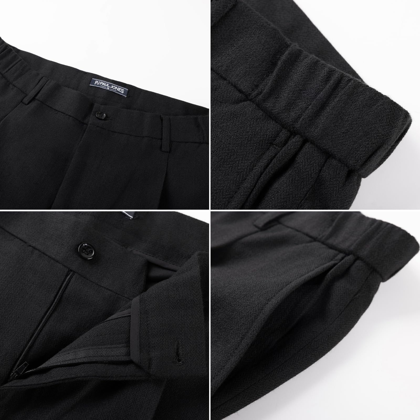 PJ PAUL JONES Herren Business Anzug Set 2 Teilig Slim Fit Sakko mit Kerbkragen Knopf Blazer Hose