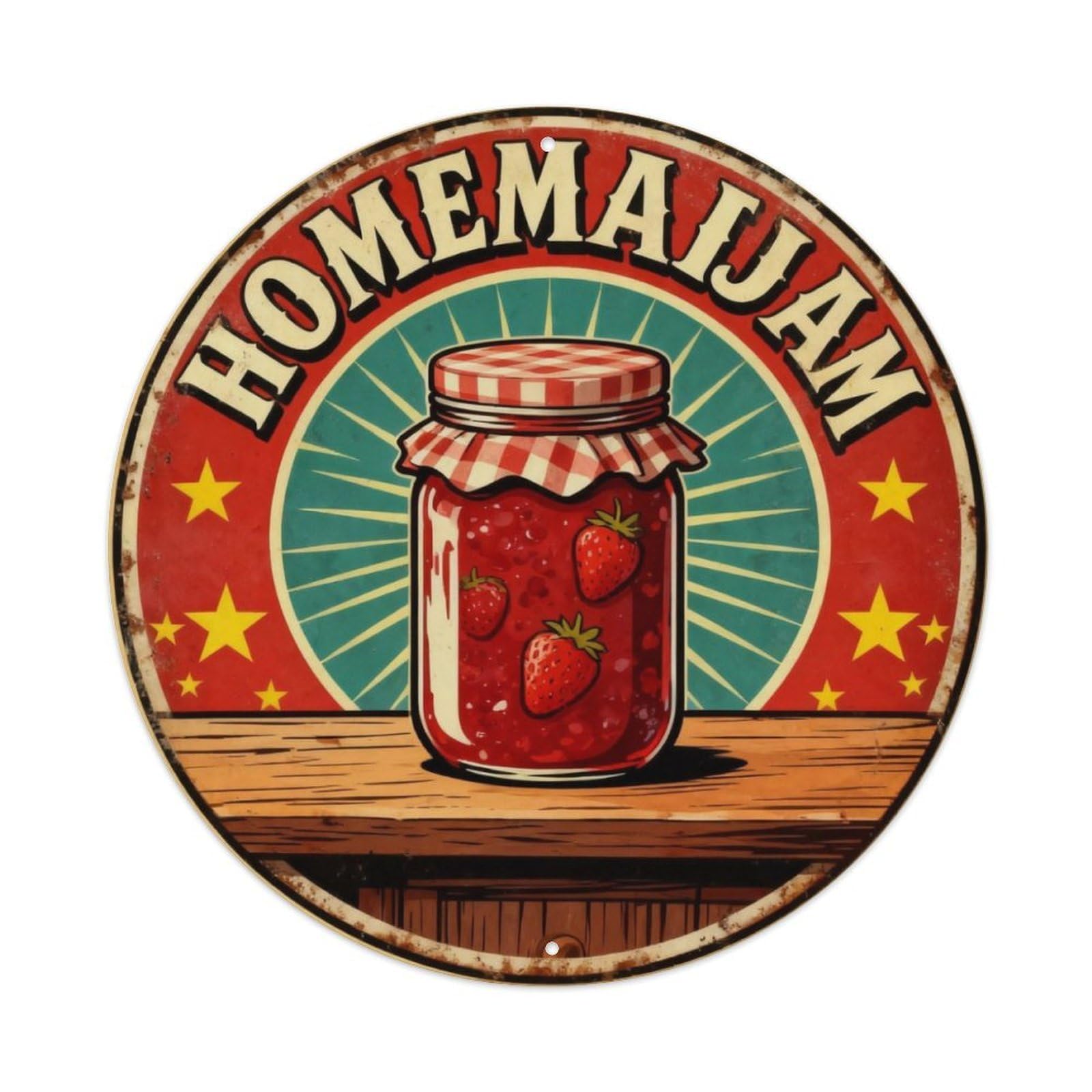 Homemade Jam Kitchen Sign Metal Tin Sign Plaque