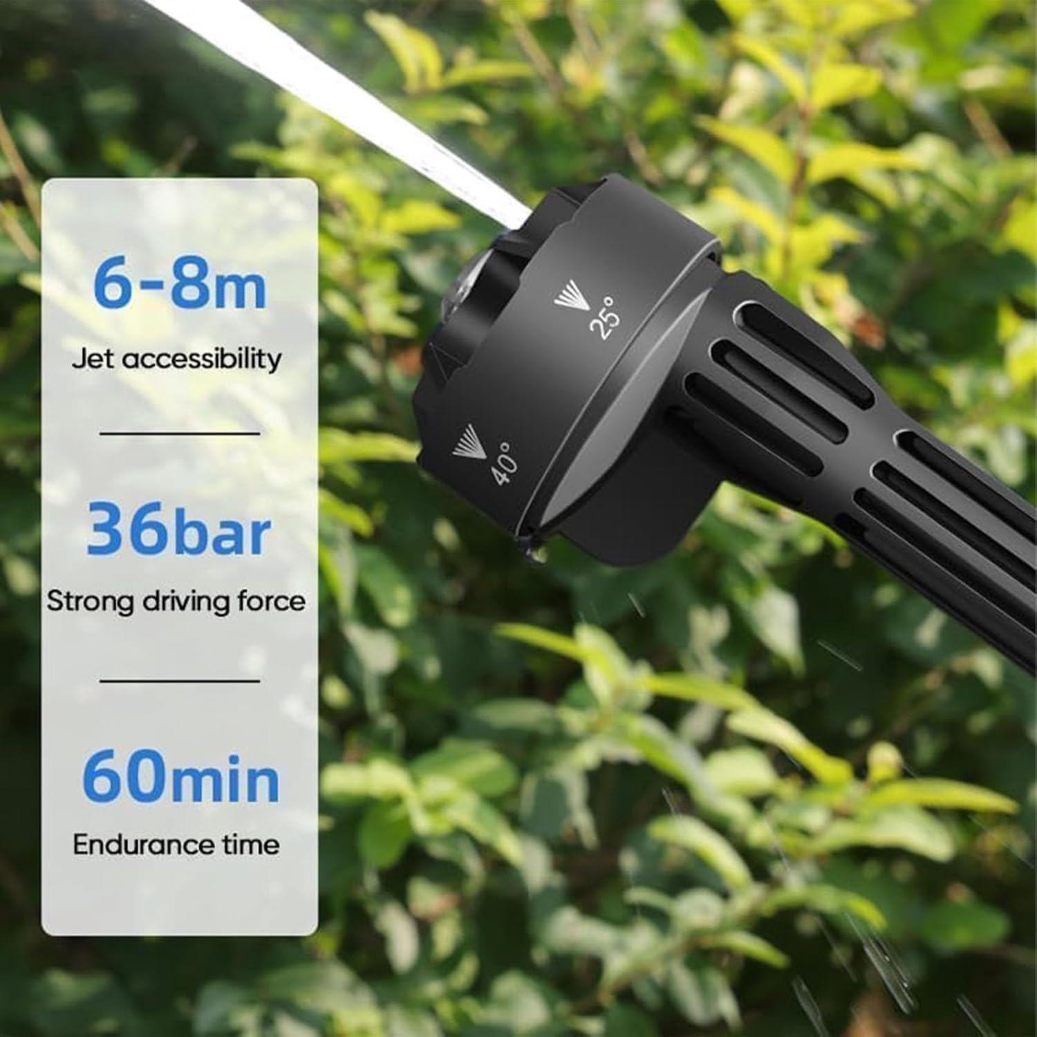 Portable Cordless Pressure Washer, Hand Held Pressure Washer, 20000mAh Portable CarPressure Washer with 6-in-1 Nozzle for Car, Driveway, Floor, Wall, Home
