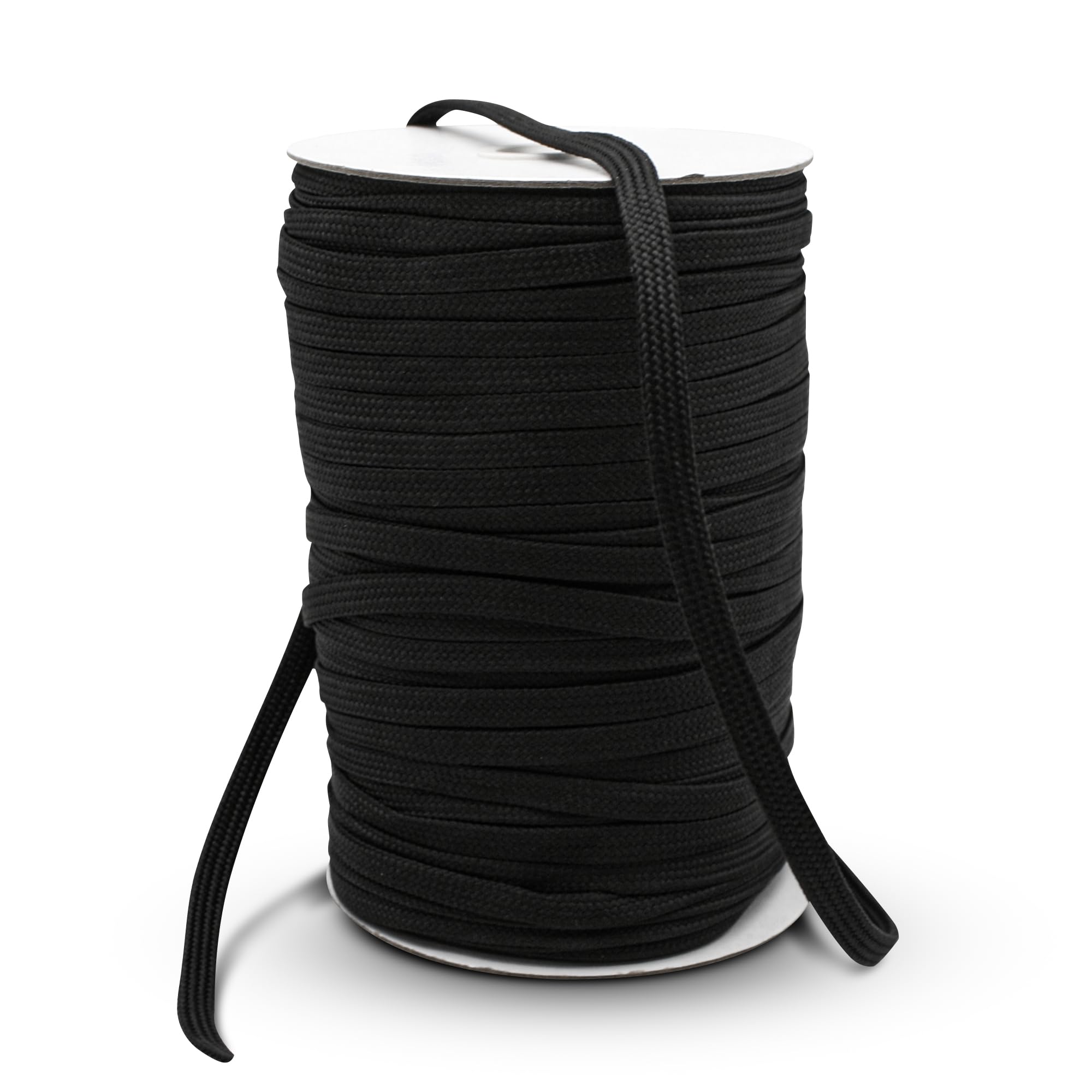 Doja Barcelona Black | Polyester Cord Roll | 100M Cord | Thai Cord | 9Mm Diameter | Strong Cord | Cord For Crochet Bags, Sports Shoelaces, Crochet Wires