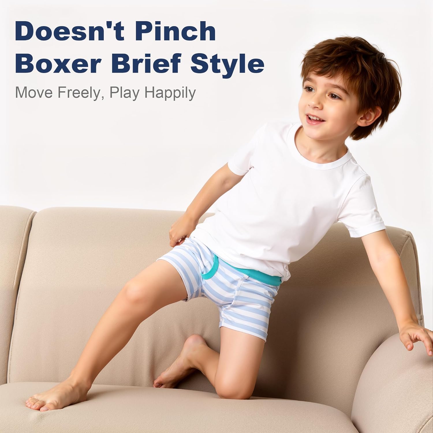 BIG ELEPHANT Boys’ Boxer Briefs 6-Pack – 100% Cotton Toddler Underwear, Soft & Breathable - Image 6