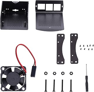 Gabinete de dissipação de calor, gabinete Raspberry Pi 2, gabinete de dissipação de calor em liga de alumínio, estojo protetor para resfriamento, para Raspberry Pi, chassis de computador (sem ventilador)