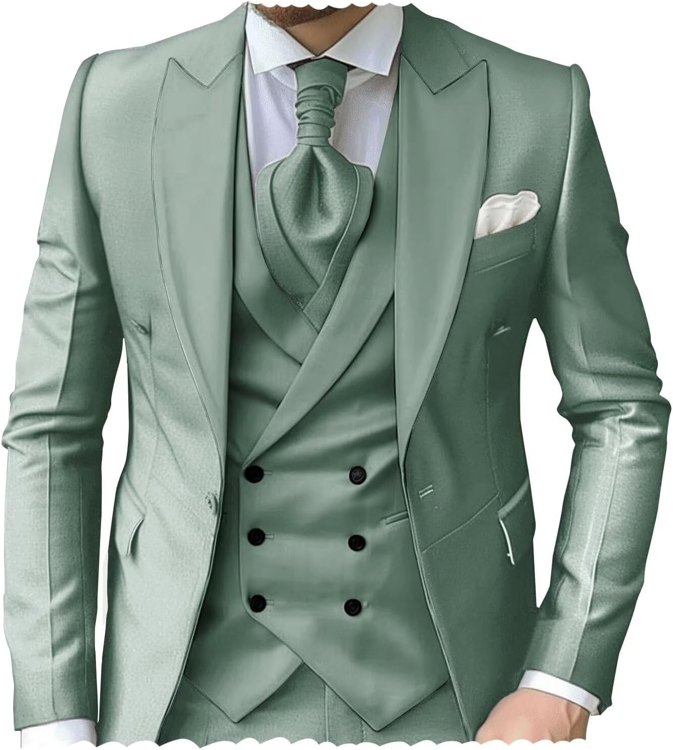 Mens 3 Piece Suits for Men Slim Fit Wedding Tuxedo Suit Fashion Formal
