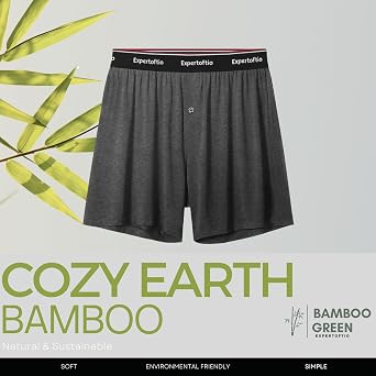 Boxers for Men Viscose from Bamboo Men's Underwear Boxer Shorts Breathable Mens Boxer, Loose Fit 7 Pack, No Logo