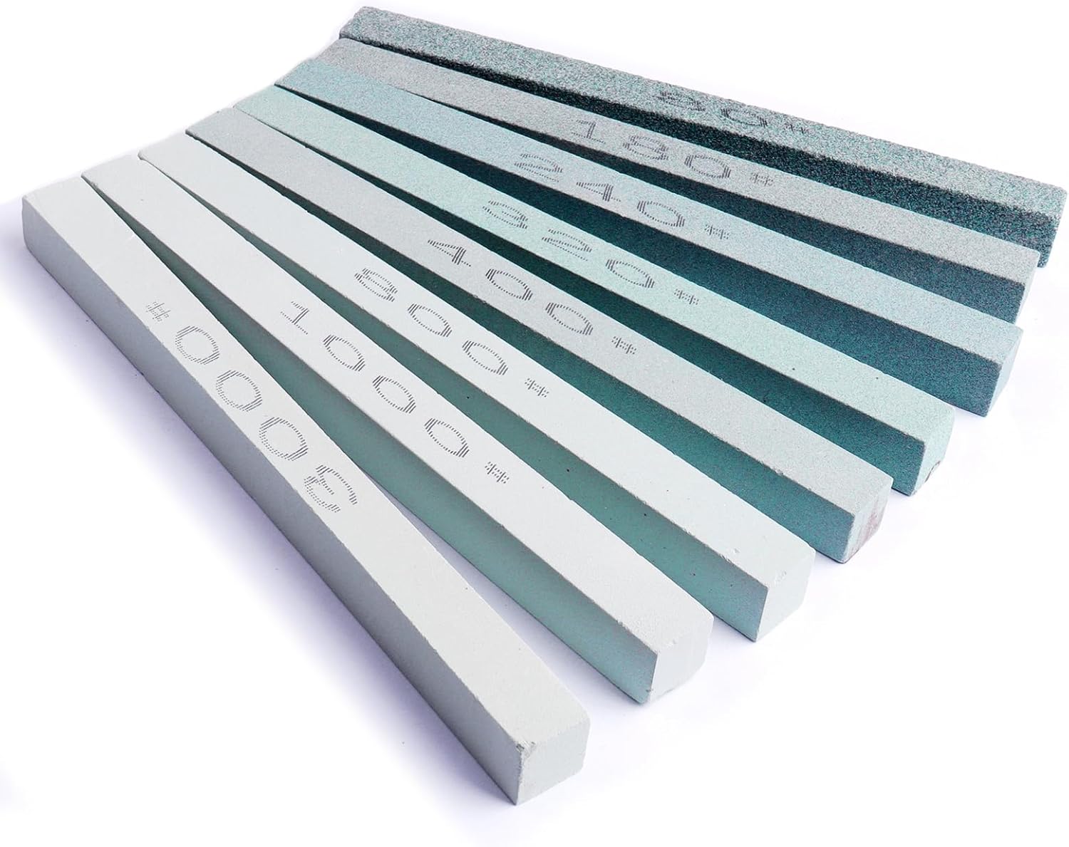 Sharpening Stone Sticks,Green Carbon Oilstone Sanding Bar for sharpening cutting tools, Honing Steel Tool (5.9 * 0.47 * 0.24Inch)