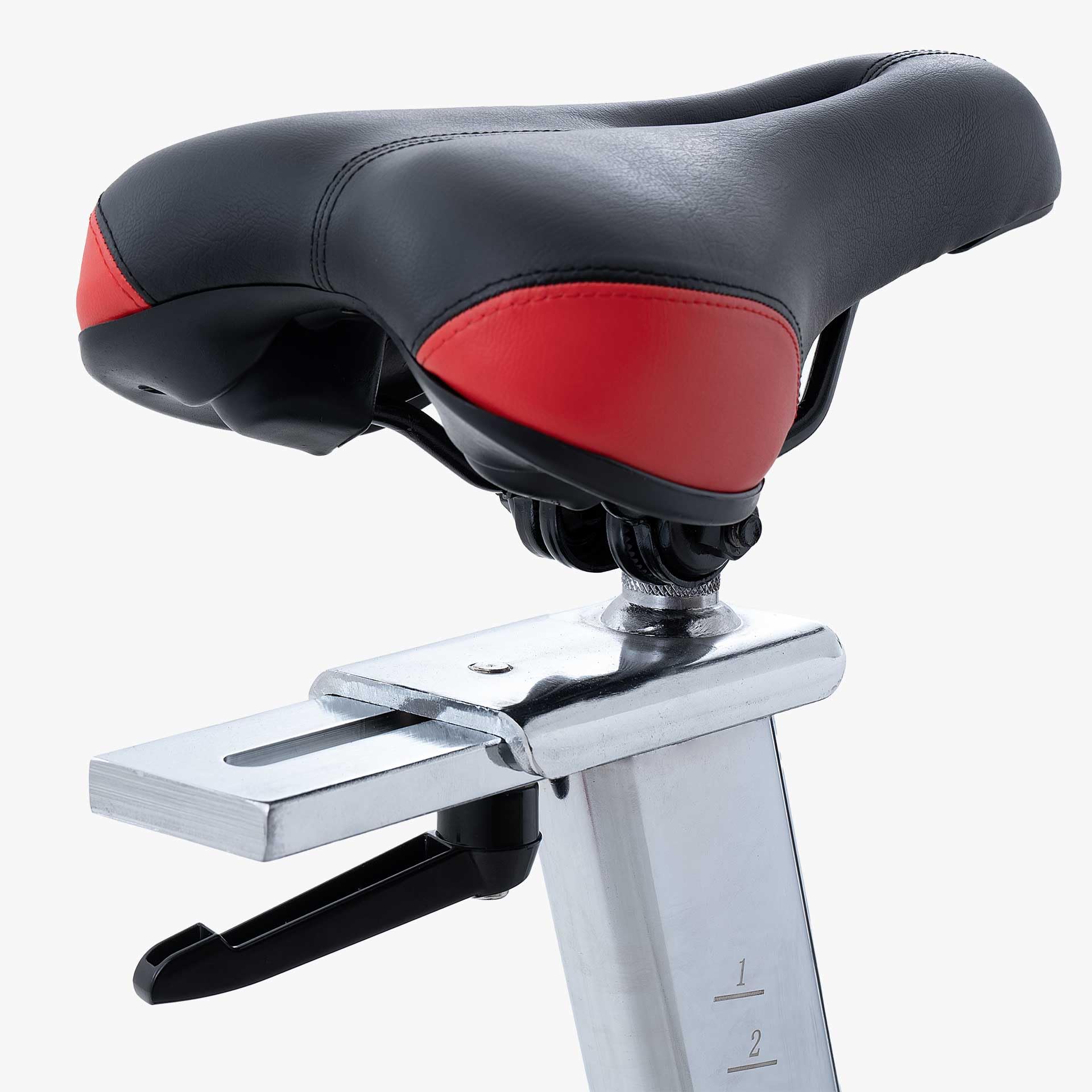 JK Fitness Bicicleta estática profesional de casa para deporte, resistencia manual micrométrica, conexión APP Zwift & Kinomap, pedales SPD, pantalla LCD, peso máximo 150 kg JK544