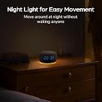 BUFFBEE Bluetooth Speaker Alarm Clock with FM Radio - High Fidelity Sound, Full Range Dimmer, Plugged in Alarm Clock Radio for Bedroom