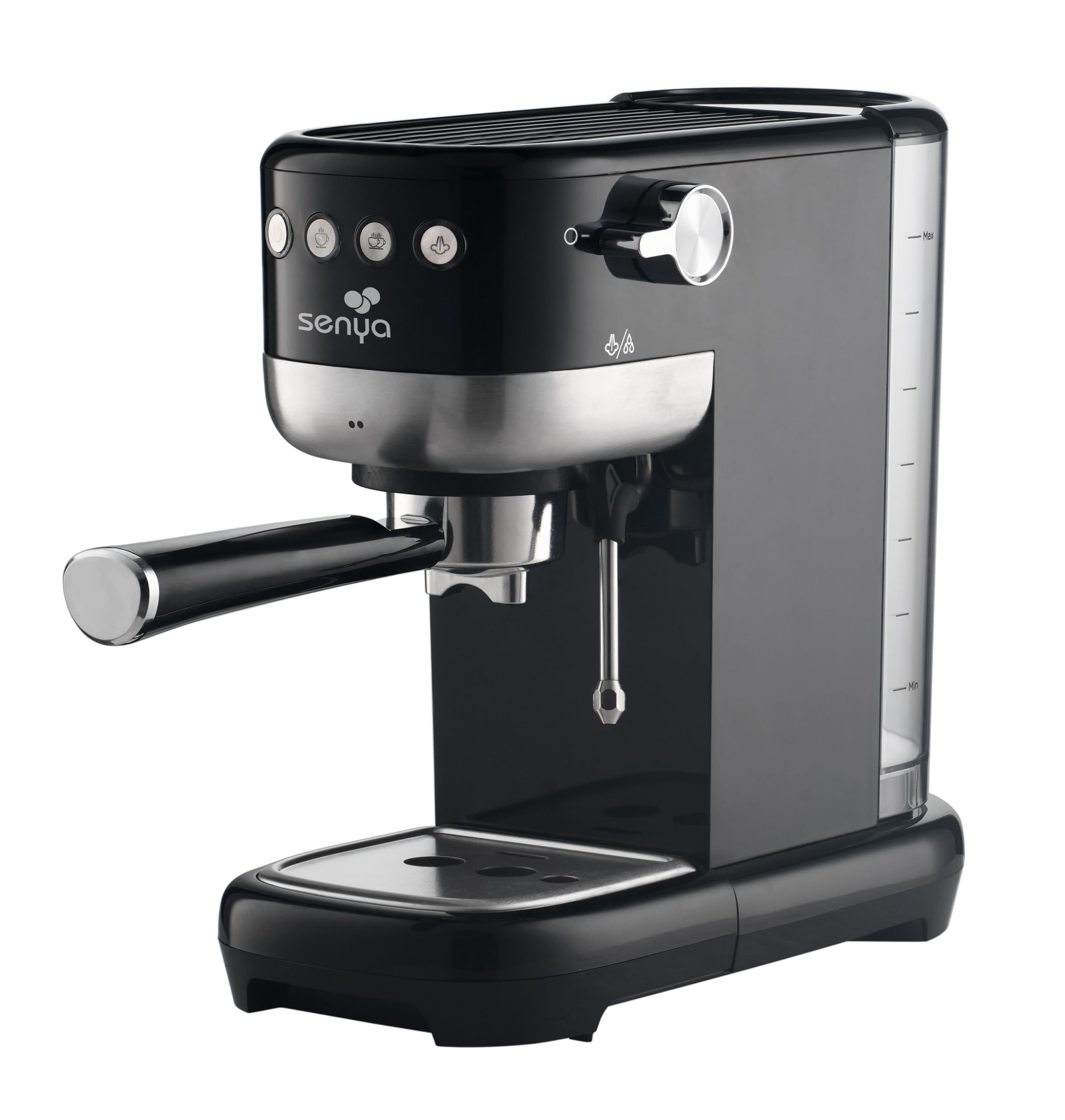 Senya Cafetera Tasty Coffee 20 bares, cafetera espresso y capuchino 1300 W, Thermoblock, espumador de leche, apagado automático