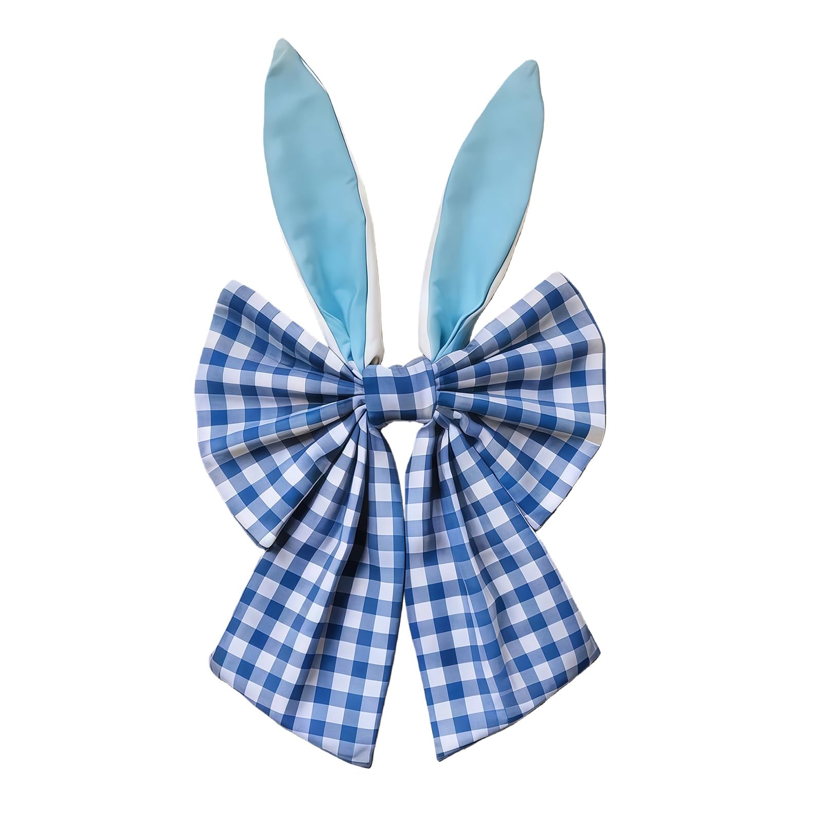 Xjdzineq Wreath Artificial Flower Wreath Holiday Decoration with Easter Eggs and Bowknot for Door Festival Celebration Fabric Easter Party Hanging Deck