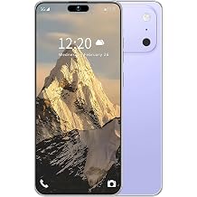 Huness 17 PM Smartphone Unlocked Cell Phone,6.99" HD Screen Unlocked Phone,16+512GB Android 15 Battery 7000mAh,Face ID/Dual SIM/5G/Fingerprint Button Unlock/Photos/GPS Purple, 16+512GB