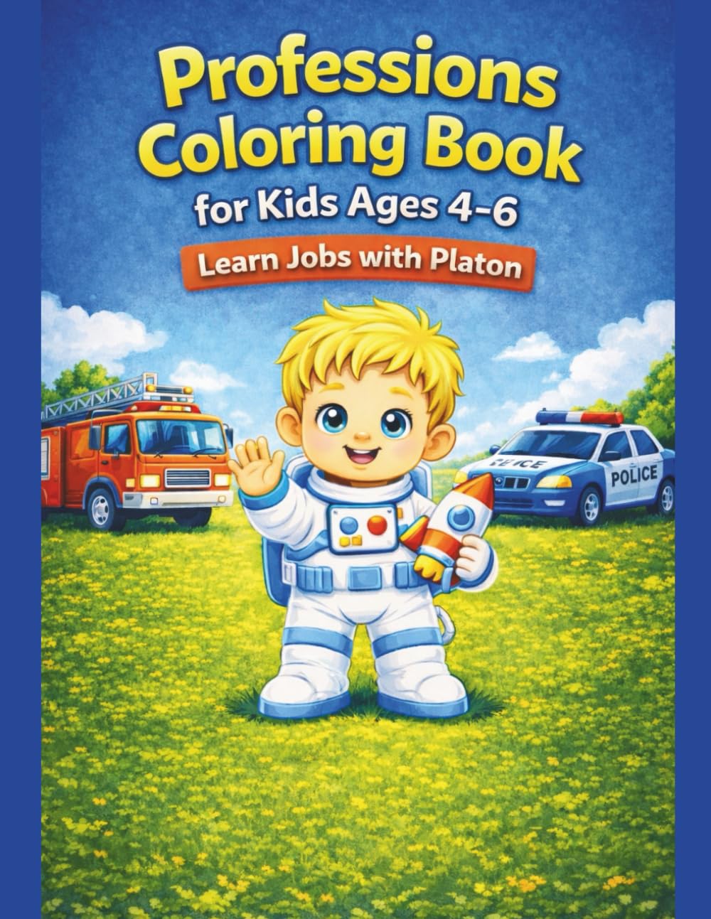 Professions Coloring Book: For Kids Ages 4–6 Learn Jobs with Platon