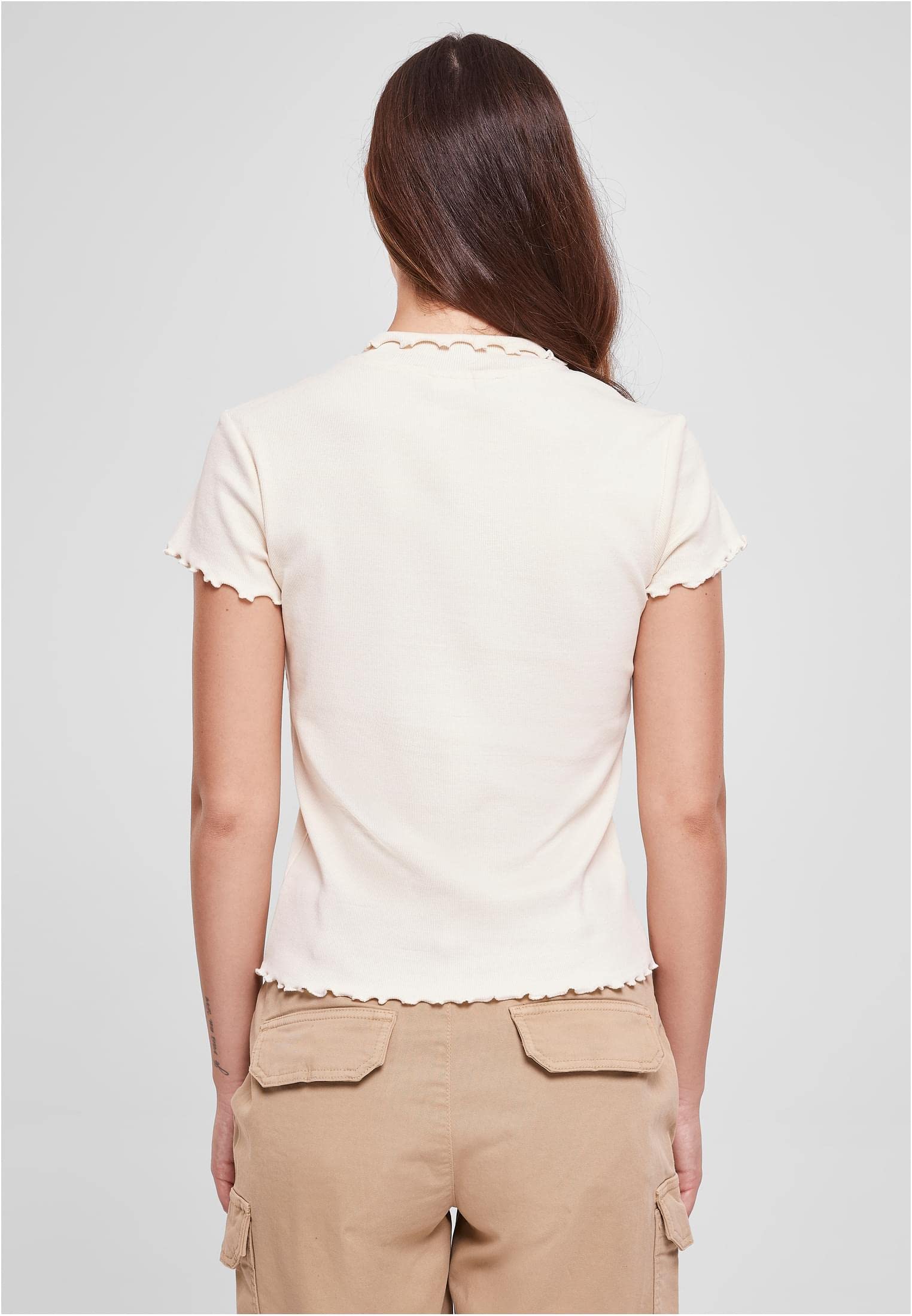 Urban Classics Damen Ladies Rib Polo Tee