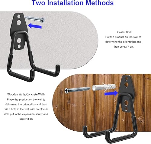 Miniatura 5 de Ganchos magnéticos de almacenamiento resistentes, ganchos magnéticos grandes para garaje con revestimiento antideslizante para gabinetes de metal,