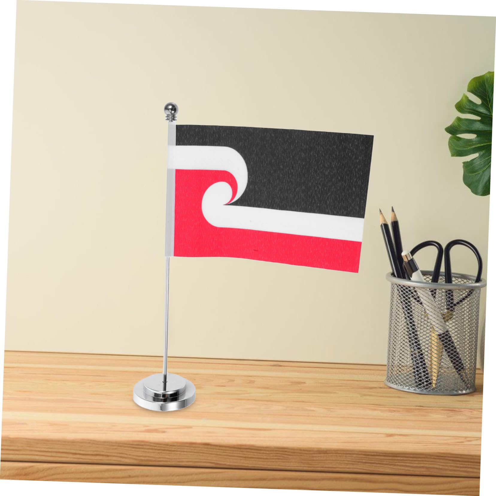 3 Piezas Mini Bandera de Mesa de Poliéster con Diseño Fácil Instalación y Limpieza Soporte de Escritorio para Oficina Restaurante y Decoración Cultural