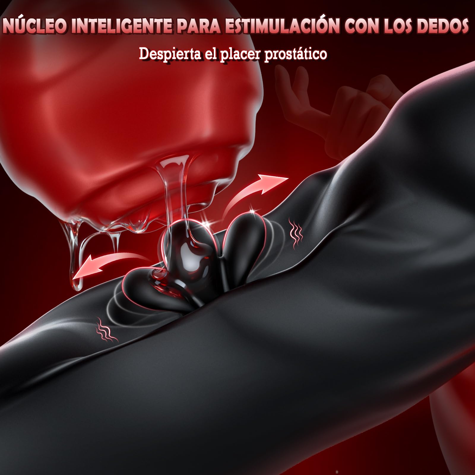 Juguetes eróticos Masculinos estimulador prostata - dilatador vibrador plug anal Silicona Principiantes con 10 modos de vibración & golpeo, Consoladores anales para hombre gay sexuales Distancia Dild