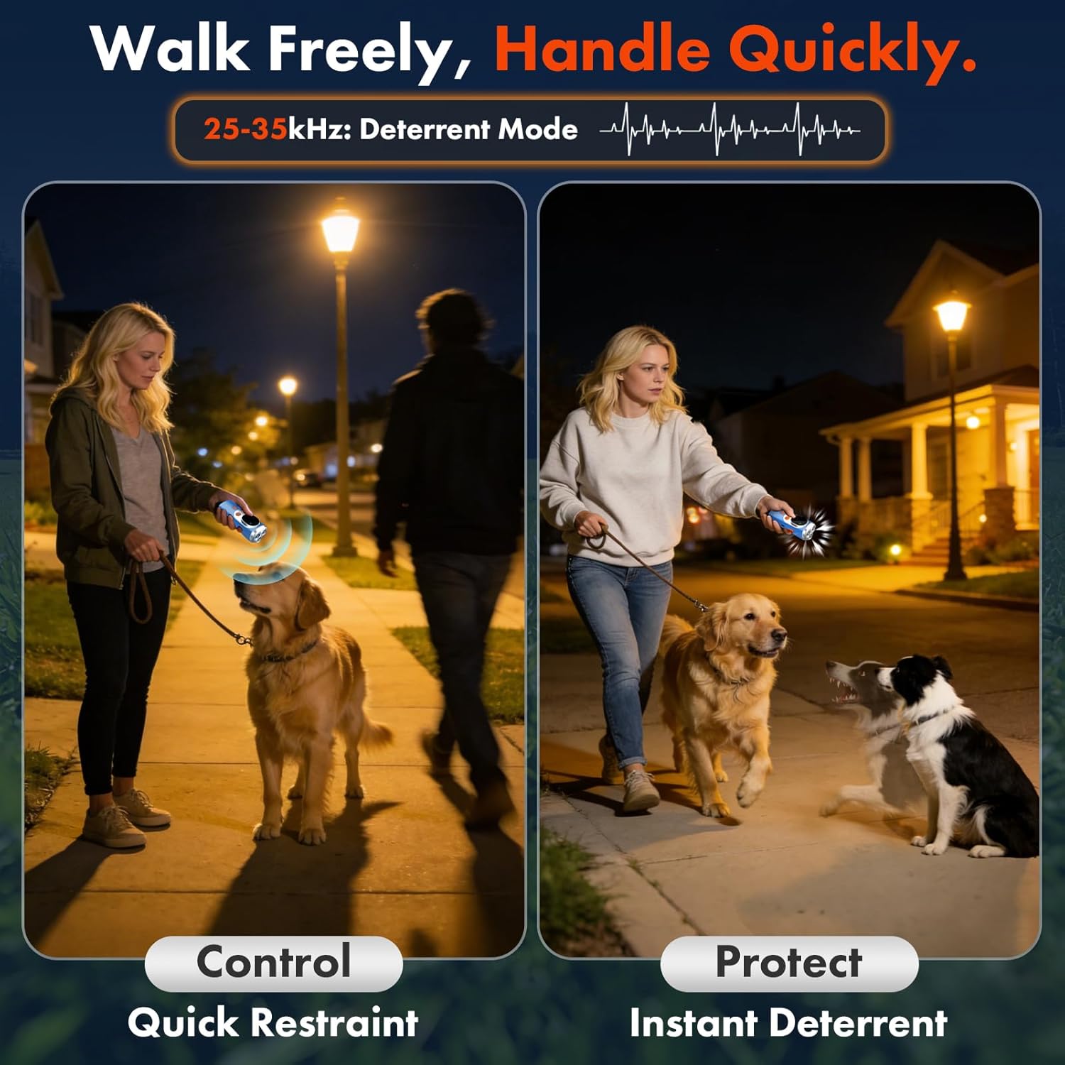 Anti Barking Device for Dogs, 2026 Upgraded LED Screen 50FT 3X Dog Trainer Ultrasonic Dog Bark Deterrent Devices Outdoor, No Bark Stopper for Neighbors Dog Barking Silencer, Bark Button for Dog