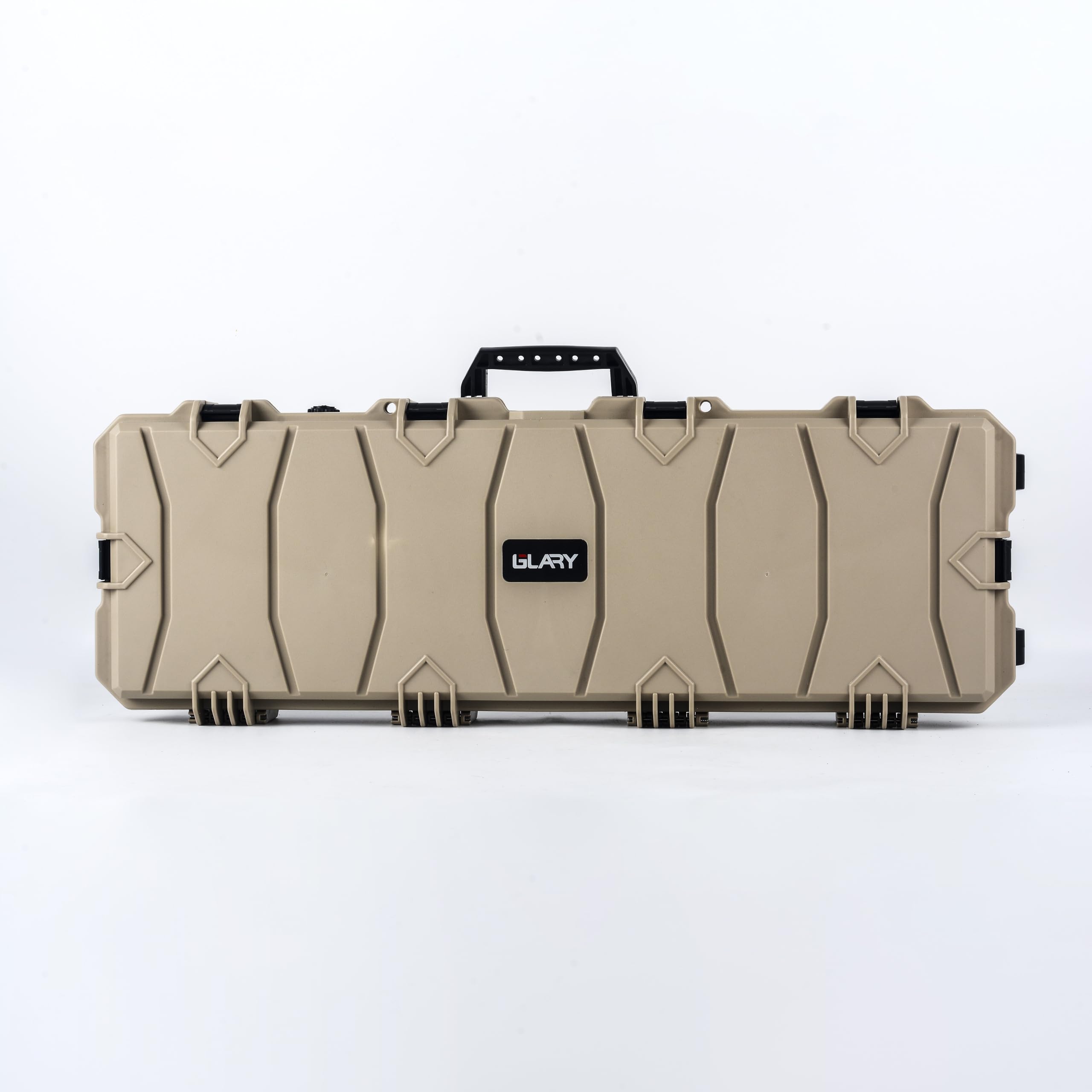 Black Extra Large All-Weather Precision Hard Rifle Case Waterproof Ultra Protective Gun Case with Intensive Foam Gun Case Wheels