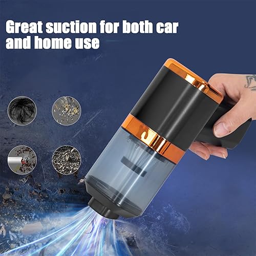 Miniatura 4 de Car Vacuum Cleaner with 120W Powerful Suction for Crevices Keyboard Cleaner USB Rechargeable Battery Powered,Small Handheld Vacuum Cleaner Car &